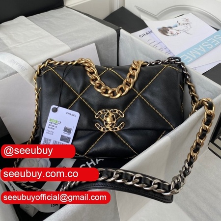 Fake Bags For Ladies 19 AS1160 Lambskin Gold-Tone Handbags