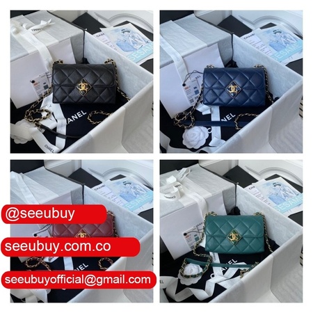 The Best Quality Replica Gold-Tone Metal Mini Flap AS2633/AS2634 Bag