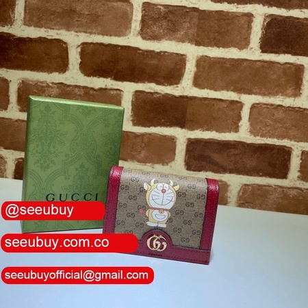 Gucci Best Beige Doraemon x Gucci 654541 card case
