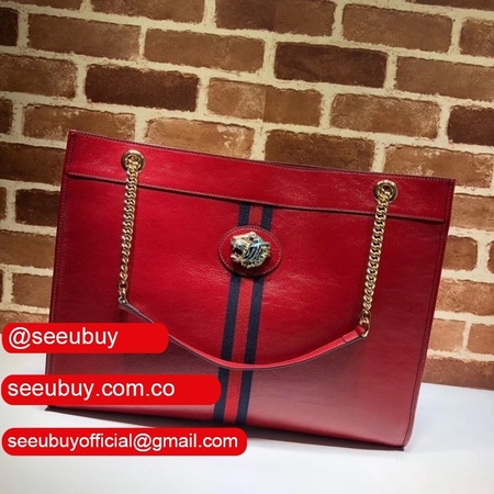 Cheap Leather Gucci Best Python Rajah Large 537219 Red Tote