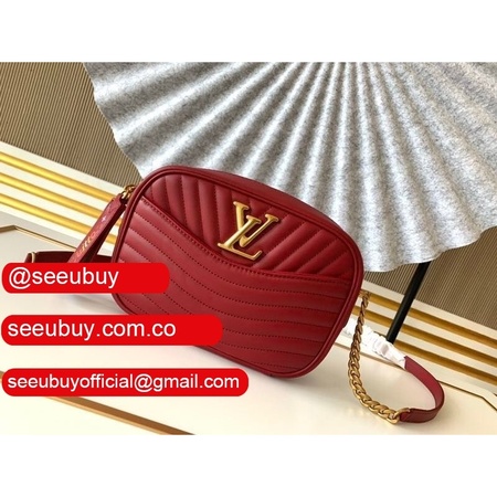 fake new wave camera bag fashion new wave leather m53683 red