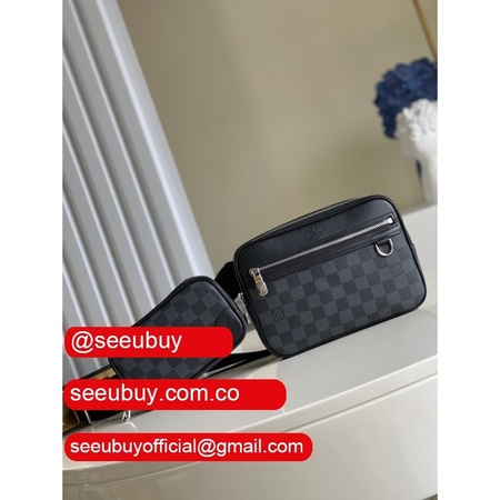 scott messenger damier graphite canvas n50018 bags