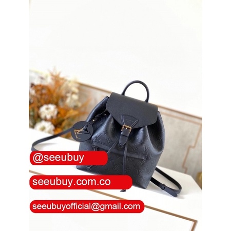 fashion montsouris backpack monogram empreinte leather m45205 black