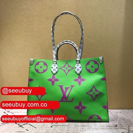 replica onthego monogram giant green/lilac